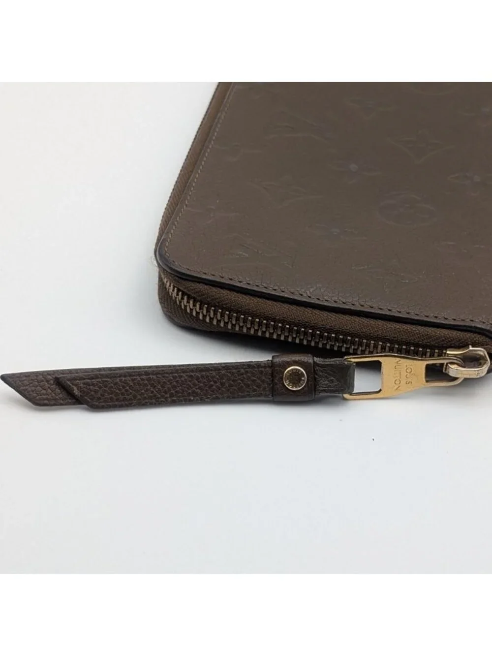 Louis Vuitton Zippy Organizer Monogram Empreinte Brown Wallet Zip Around Travel